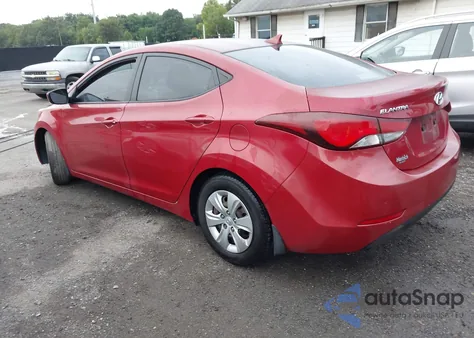 2016 Hyundai Elantra Se from USA, damaged, VIN KMHDH4AE9GU489282